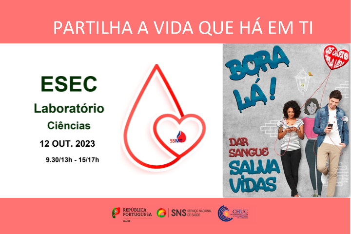 Colheita de sangue na ESEC – “Bora Lá! Dar sangue Salva Vidas”