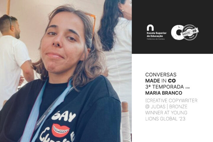 Novo episódio Podcast “Conversas Made In CO” com Maria Branco (Creative copywriter @ Judas)