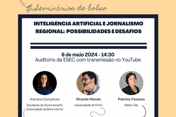 Seminário Inteligência Artificial e Jornalismo Regional: possibilidades e desafios