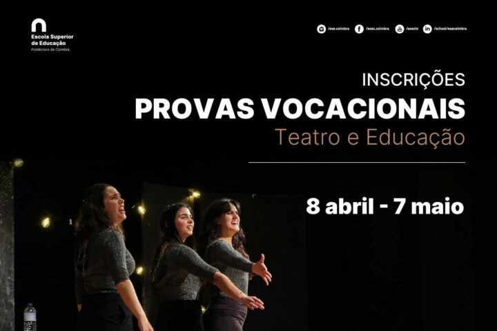Abertas inscrições para Prova de Aptidão Vocacional de Teatro e Educação 2024/25