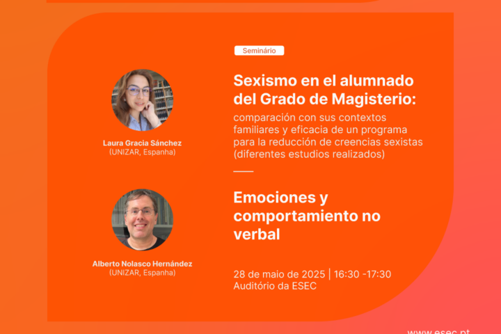 Seminário “Sexismo en el alumnado del Grado de Magisterio” e “Emociones y comportamiento no verbal”